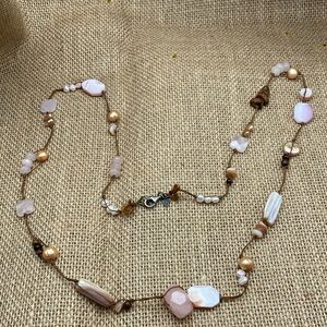 Retired Silpada Rose Quartz Necklace